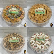 Murah Sandy Cookies Regular (Hijau) Toples Tin Sedang (Exp Panjang