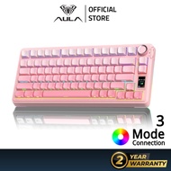 AULA S75PRO RGB Mechanical Keyboard Wireless /Wired LCD Screen & Multi-Function Knob Hot-Swappable