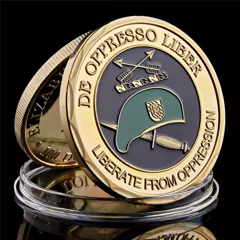 USA Army Special Forces Green Berets De Oppresso Liber Liberate From Oppression Challenge Collectibl