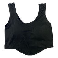 Tanktop Wanita SlimFit Korean Fashion Pakaian Atas Wanita Singlet Motif Polos Tanpa Kawat Tank top B
