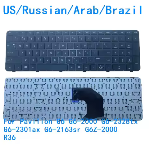 New US Russian Arab Brazil Language Keyboard For HP Pavilion G6 G6-2000 G6-2328tx G6-2301ax G6-2163s