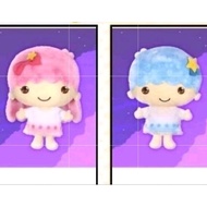 Authentic Sanrio Little Twin Stars Magical Galaxy Eyes ~ Kiki &amp; Lala ~ Soft Toy Plush