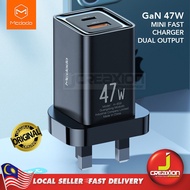 MCDODO CH-8591 GaN 47W Dual Port Type-C + USB Mini Fast Quick Travel Wall Charger