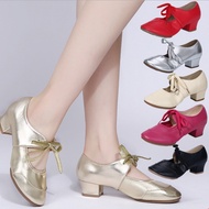 Dance Square Dance Shoes Middle Heel Dance Shoes Adult Soft Sole Dance Shoes Dance Shoes Women Four Seasons Dancing Shoes
