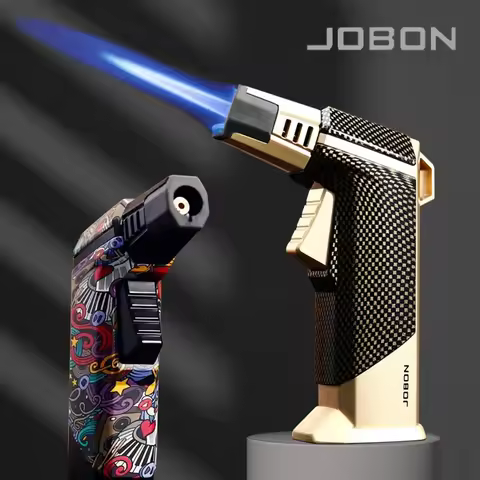 JOBON Multiple-uses Spray Gun Welding Gun Windproof Strong Blue Flame Gun Lighter with Flame Lock No