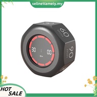 Multi-Hexagon Cube Timer with LED Screen 90-Minute Sensor Digital Timer 7 Set Time Management Tools