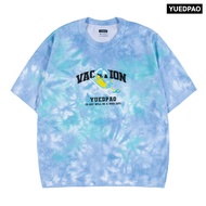 Yuedpao  ยอดขาย No.1 รับประกันไม่ย้วย 2 ปี เสื้อยืดเปล่า เสื้อยืด Oversize Summer Vacation