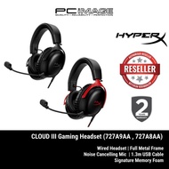 HyperX Cloud III - Gaming Headset (Black ) / (Black/Red)- 727A9AA / 727A8AA