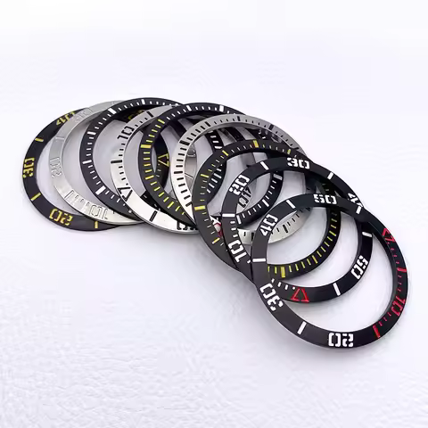 41*33.8mm Slope Stainless Steel Bezel Insert Fits Samurai Series Water Ghost SRPF79K1 LX SNR025 Watc