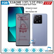 2IN1 Tempered Glass Xiaomi 13T 13T Pro Anti-Scratch Full Cover Glass Package