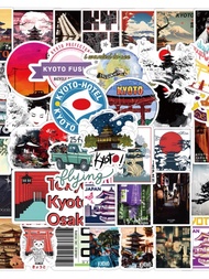 ** STOCK| 200 Sheets Japan Kyoto City View Area Cultural Element Stickers Mobile Phone Skateboard Co