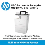 HP Color LaserJet Enterprise MFP M776z Printer (3WT91A) Print, Scan, Copy, Fax, A4 Up to 46ppm, Du