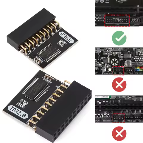 TPM 2.0-9665 Encryption Security Module Pitch LPC TPM GA 20-1 GC-TPM2.0 For ASUS Gigabyte Motherboar