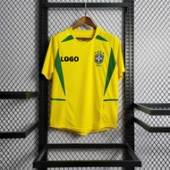 Retro Edition 2002 Brazil Home Shirt Football Jersey  S-2XL
