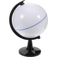 Diy Blank Globe Toy with Stand Rewritable Plastic Earth Model for Kids Geography Learning Interactiv