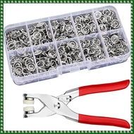 (CEUO) Set of 100 Press Studs Metal Press Studs Set with Pliers Seamless Press StudsChildrens Pocket