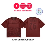 Express Delivery Immediate [BTS] BTS WORLD TOUR 'ARIRANG' IN BUSAN MERCH (TOUR JERSEY_BUSAN) Red