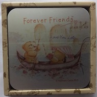 4塊杯墊 Forever Friends Hallmark