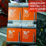 BICYCLE INNER TYRE 16x1.50/1.75 FV 60MM PRESTA CST