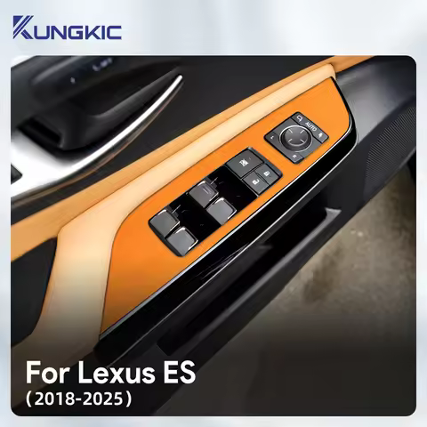 Top Suede Sticker For Lexus ES ES200 ES250 ES300h ES350 2018-2023 2024 2025 Window Switch Lifter Pan