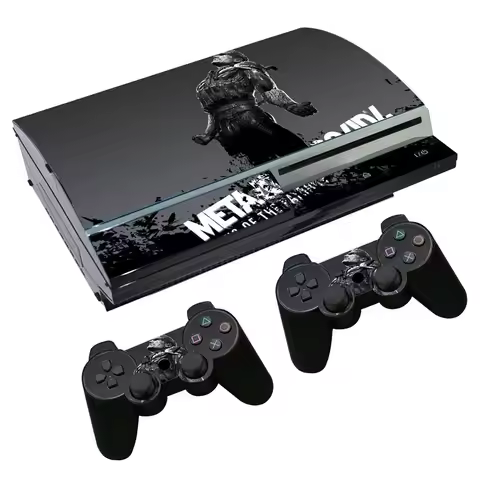 Metal Gear Solid Skin Sticker Decal Cover for PS3 Fat Console and Controllers For PS3 Fat Skins Stic