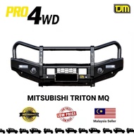 TJM TRITON MQ OUTBACK BULL BAR BLACK STEEL