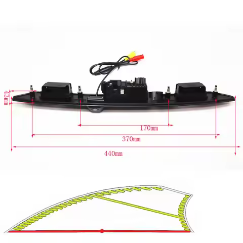 HD CCD Dynamic Trajectory Tracks Special Vehicle Rear View Camera for Audi A3 A4 A5 A6 B6 A6L S6 B7 