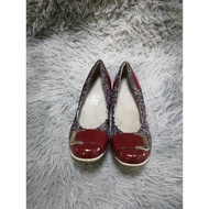 Solid Red Patent Design Flats