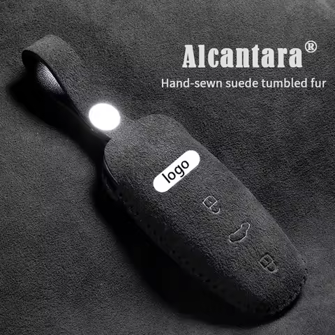 suede Car Remote Key Case Cover Bag For for Audi a6 a3 a7 c8 a8 D5 q7 q8 Q4 s6 s7 s8 RS E-tron GT ke
