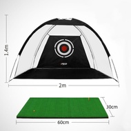 Foldable Golf Practice Net Indoor Outdoor Tent Garden Grassland Golf Hitting Cage Training Aid Train