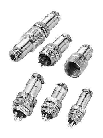 GX12 GX16 GX20 Docking Aviation Plug Sockets for Cable Terminals GX12-2 3 4 5 6 7 8Pin Male Female W