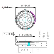 Headphone Speaker DIY Headphone Speaker Composite Membrane Speaker Headphone Speaker Driver