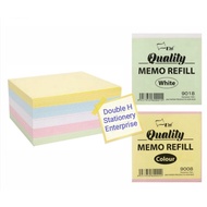 UNI White / Colour Memo Cube Refill 95mm x 95mm / Kertas Memo Refill