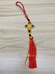 Dây treo xe ô tô hình Đức Mẹ - dây treo 2 mặt hình - quà tặng Công Giáo