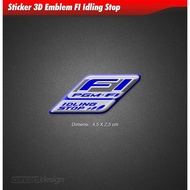 3D FI Sticker - PGMFI Idling Stop Waterproof, Sun Resistant Quality Product-GEN683-MOTSKR206