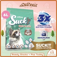OzPro Suck'it Crystal Cat Litter 6L