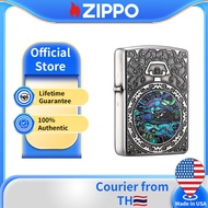 Zippo Wat.ch Design Antique Silver Pocket Lighter ZBT-2-81A ( Lighter without Fuel Inside)เงินโบราณ