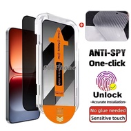 Dust-Free Privacy Tempered Glass for Vivo Vivo iQoo 15 13 iQoo Neo 11 10 9s Pro Easy Install Unlock 