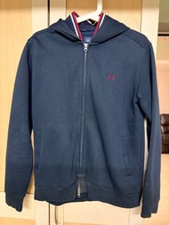 Fred Perry 深藍色拉鍊連帽外套