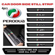 4pc/set PERODUA Myvi Aruz Bezza Axia Viva Alza BARU Car Side Step Protector Accessories Bodykit Gear Up Aksesori Kereta Accesori Door Step Kancil Kelisa Car Door Sill Strip Anti Scratch Door Step Sticker Protection Bezza Door Step