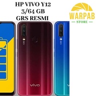HP VIVO Y12 3/64 GB - FIFO Y 12 RAM 3GB INTERNAL 64GB GARANSI RESMI