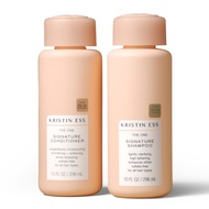 Kristin Ess Signature Salon Sulfate Free Shampoo Conditioner Set for Moisture, Softness + Shine - An
