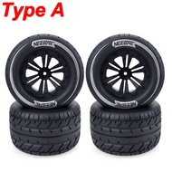 4PCS 115mm 1/10 RC Car Rubber Tire Wheel Tyre 12mm Hex for RC Crawler Off-road Buggy Monster Redcat