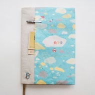 島嶼群生海雀 - 可調式 A5 布質書套