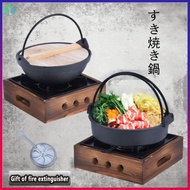 Japanese-style cast iron pot square alcohol stove tea small fire boiler household Shouxi pot raw iron pot C8D6