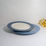 00100 Nori Rim Ceramic Dinner Plate Ceramic Plate/ Flat Dinner Plate/ Ceramic Dinner Plate/ Ceramic 