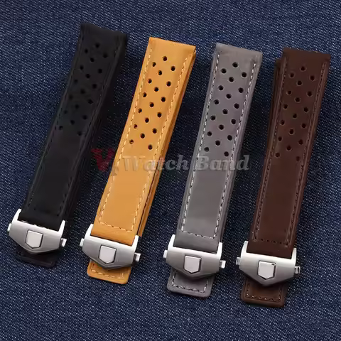 New Watch Strap for TAG HEUER CARRERA Monaco Series 20 22 24mm Matte Cow Leather Bracelet Watchband 