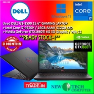 #DG109 USED DELL G3-3590 Gaming Laptop G3-3590 intel i7-9750H 16GB 512GB SSD NVIDIA GTX1660TI 6GB FH