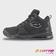 【LOTTO 義大利】男 B220 氣墊籃球鞋- 25.5cm 黑