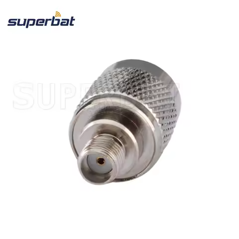 Superbat SMA-TNC Adapter SMA Female to TNC Male Straight RF Coaxial Connector for Wireless Antenna